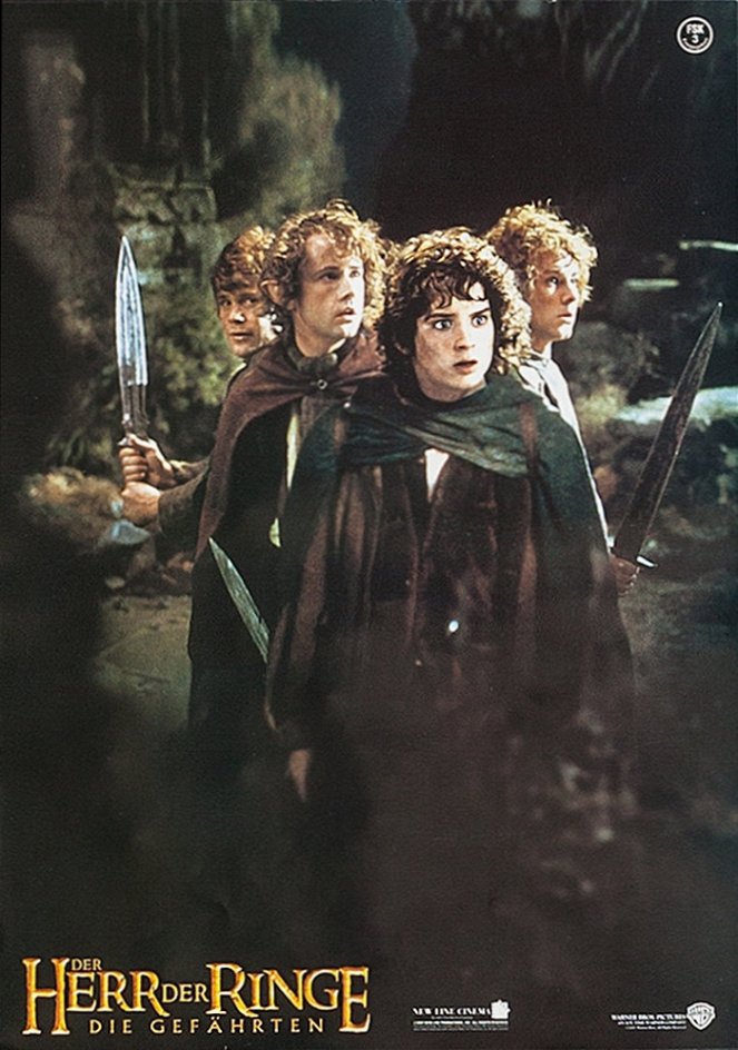 The Lord of the Rings: The Fellowship of the Ring - Lobby Cards - Sean Astin, Billy Boyd, Elijah Wood, Dominic Monaghan