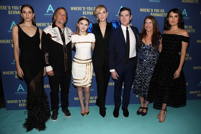 Kde se touláš, Bernadetto - Z akcí - World Premiere of "Where'd You Go, Bernadette" on August 8, 2018 in New York - Troian Bellisario, Richard Linklater, Emma Nelson, Cate Blanchett, Billy Crudup, Ginger Sledge, Zoë Chao