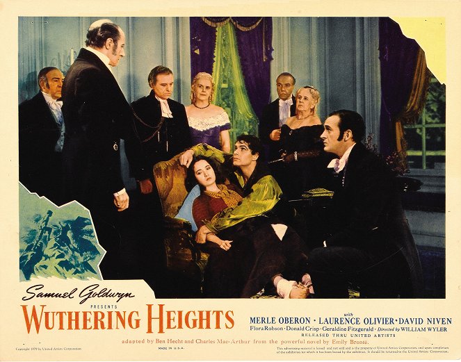 Wuthering Heights - Lobbykaarten - Merle Oberon, Laurence Olivier, David Niven