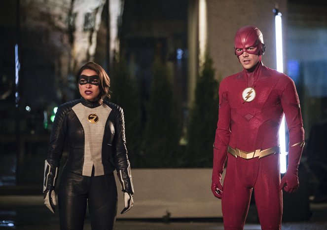 The Flash - Legacy - Photos - Jessica Parker Kennedy, Grant Gustin