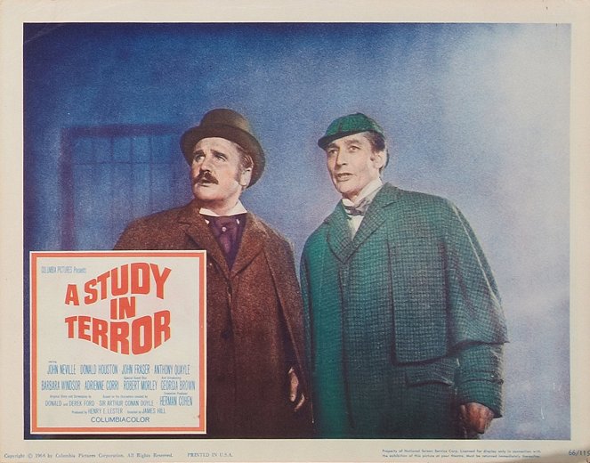 Sherlock Holmes contre Jack l'Eventreur - Cartes de lobby - Donald Houston, John Neville