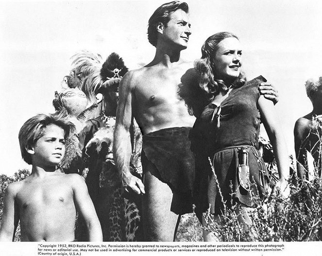 Tarzan's Savage Fury - Lobbykaarten - Tommy Carlton, Lex Barker, Dorothy Hart