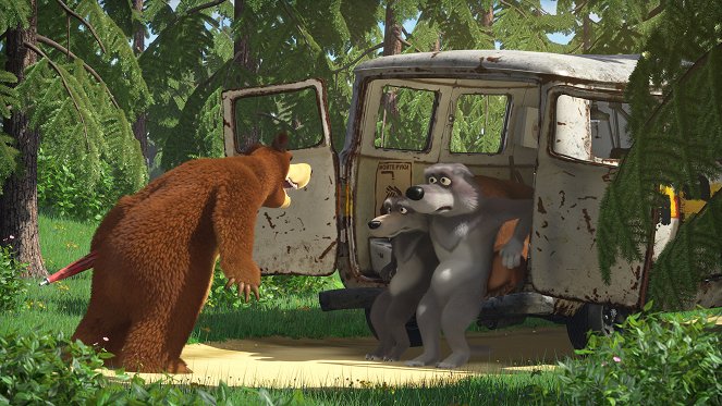 Máša a medveď - Učíme sa jazdiť - Z filmu
