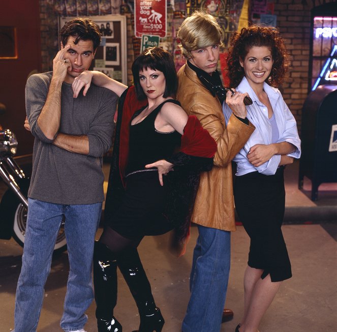 Will & Grace - Season 1 - Halloween - Promokuvat - Eric McCormack, Megan Mullally, Sean Hayes, Debra Messing