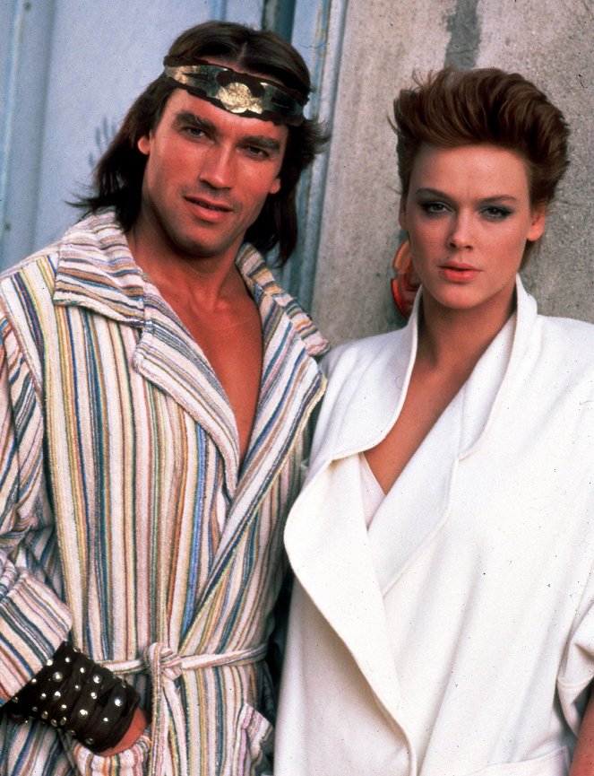 Red Sonja - Kuvat kuvauksista - Arnold Schwarzenegger, Brigitte Nielsen