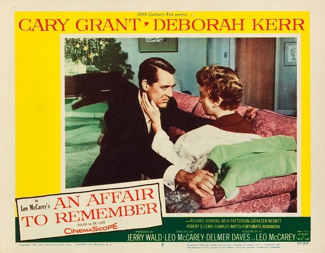 Niezapomniany romans - Lobby karty - Cary Grant, Deborah Kerr