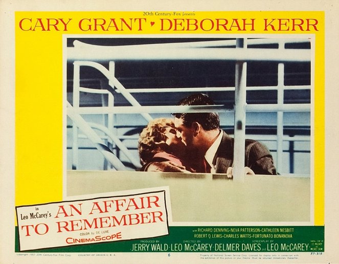 Niezapomniany romans - Lobby karty - Deborah Kerr, Cary Grant