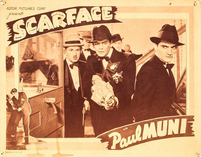 Scarface, o Homem da Cicatriz - Cartões lobby - Vince Barnett, Paul Muni
