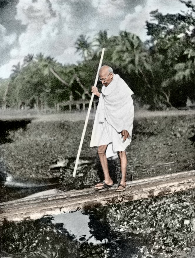 Le Mythe Gandhi - Do filme - Mohandas K. Gandhi