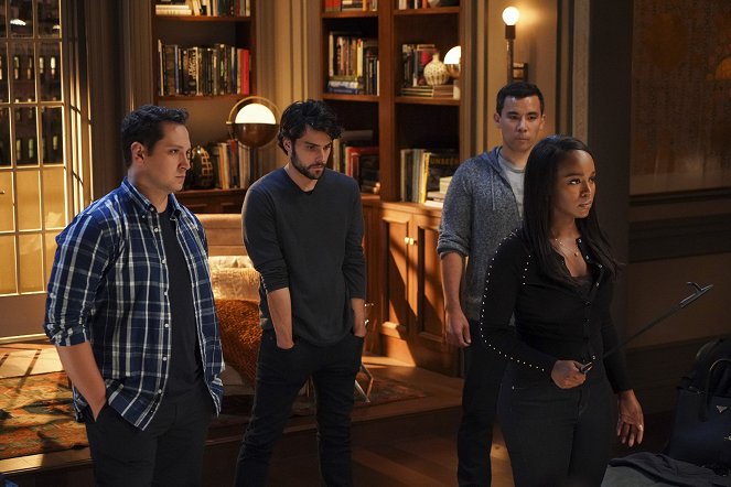 How to Get Away with Murder - Season 6 - Ich vergebe mir - Filmfotos - Matt McGorry, Jack Falahee, Conrad Ricamora, Aja Naomi King