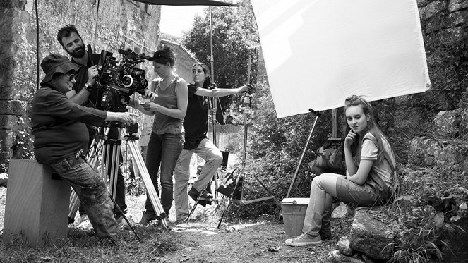 Les 3 Boutons - Dreharbeiten - Agnès Varda, Pierre-Hugues Galien, Jasmine Thiré
