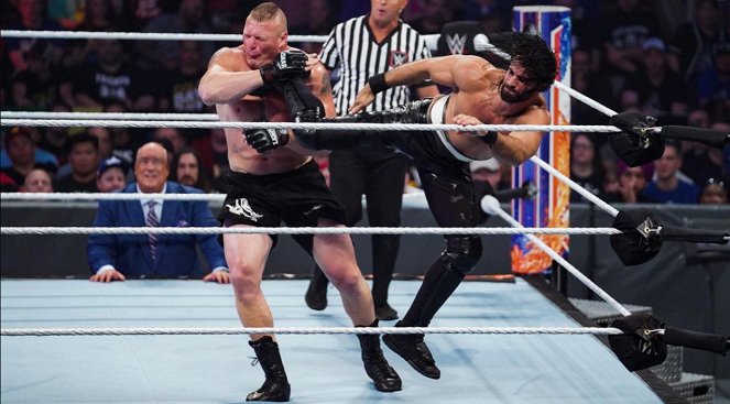 WWE SummerSlam - Photos - Brock Lesnar, Colby Lopez