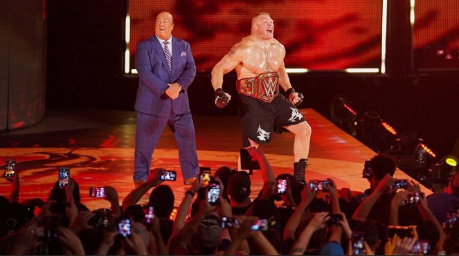 WWE SummerSlam - Filmfotos - Paul Heyman, Brock Lesnar