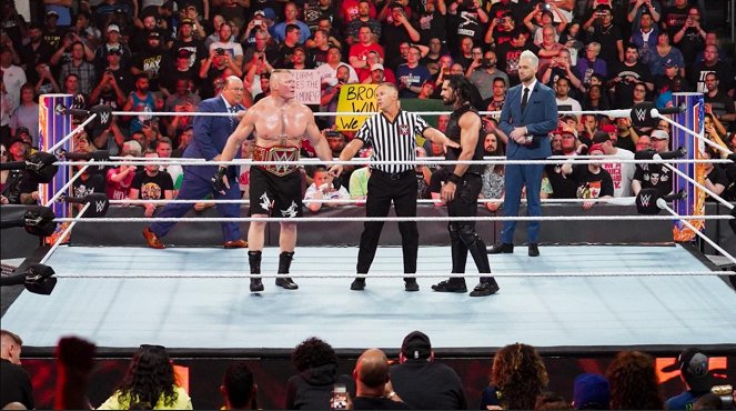 WWE SummerSlam - Photos - Paul Heyman, Brock Lesnar, Colby Lopez