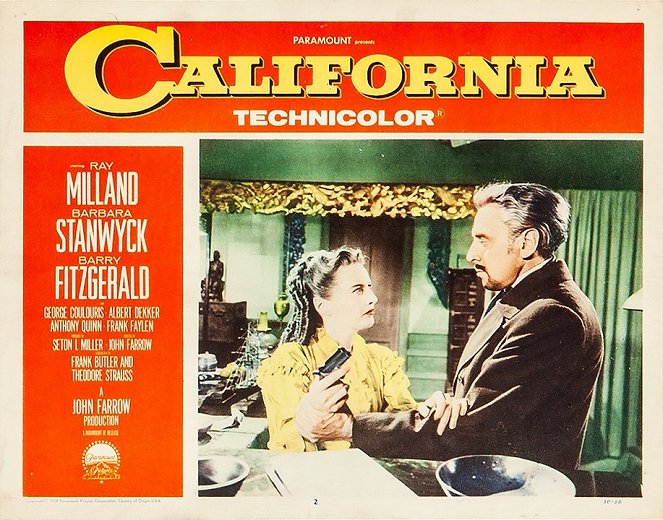 California - Lobbykarten - Barbara Stanwyck, George Coulouris