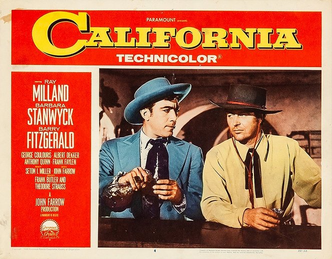 California - Cartões lobby - Anthony Quinn, Ray Milland