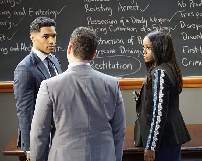 How to Get Away with Murder - Season 6 - Do You Think I'm a Bad Man? - Photos - Rome Flynn, Aja Naomi King