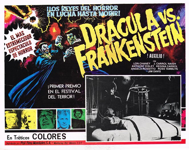 Drakula kontra Frankenstein - Lobby karty