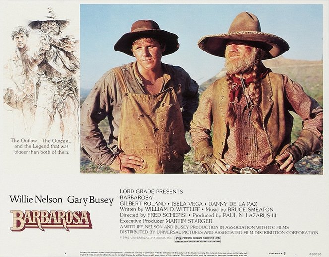 Barbarosa - Lobby Cards - Gary Busey, Willie Nelson