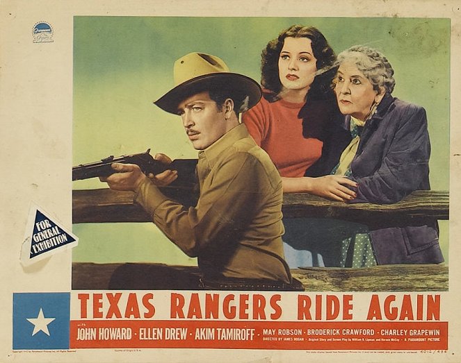 Le Retour des Texas Rangers - Cartes de lobby