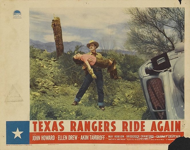 Le Retour des Texas Rangers - Cartes de lobby