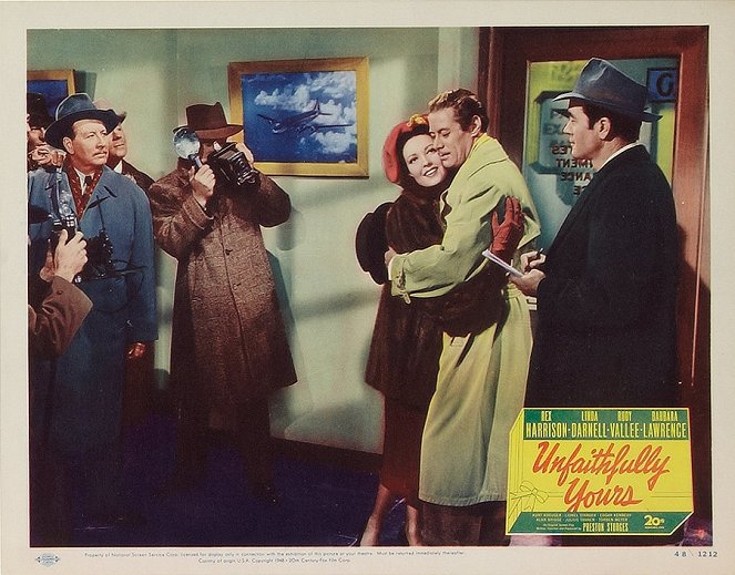 Die Ungetreue - Lobbykarten - Linda Darnell, Rex Harrison