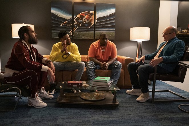 Ballers - Season 5 - Photos - Russell Brand, London Brown, Donovan W. Carter, Rob Corddry