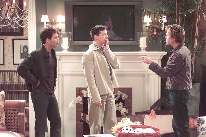 Will & Grace - Kevin nie allein zu Haus - Filmfotos - Eric McCormack, Sean Hayes, Kevin Bacon