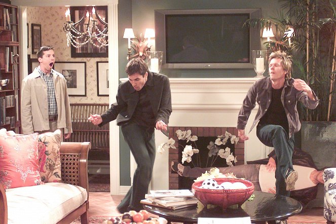 Will & Grace - Kevin nie allein zu Haus - Filmfotos - Sean Hayes, Eric McCormack, Kevin Bacon
