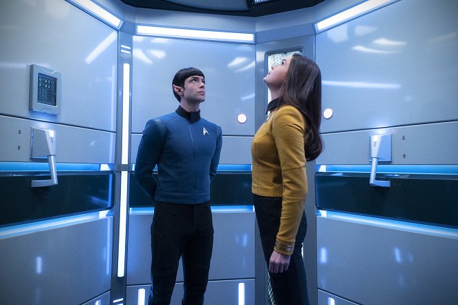 Star Trek: Short Treks - Q&A - Photos - Ethan Peck, Rebecca Romijn