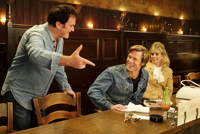 Tenkrát v Hollywoodu - Z natáčení - Quentin Tarantino, Brad Pitt
