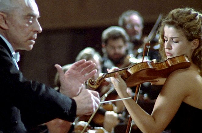 Anne Sophie Mutter und Herbert von Karajan. Das Beethoven Konzert - Filmfotos - Herbert von Karajan, Anne-Sophie Mutter