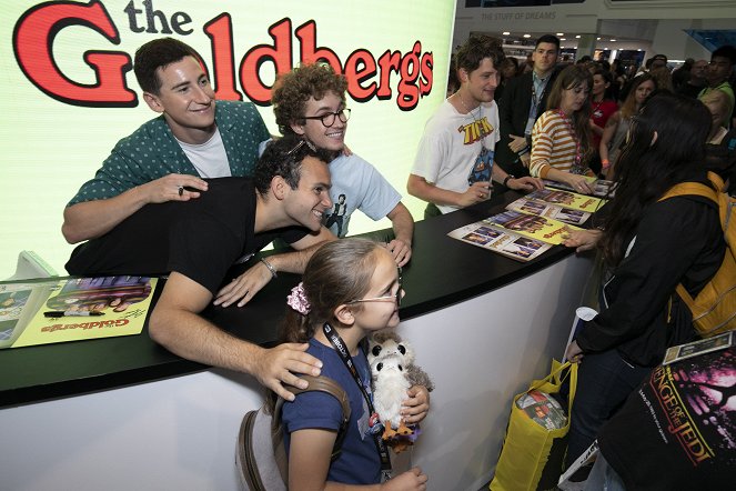 Schooled - Season 2 - Events - THE GOLDBERGS’ Sean Giambrone, Troy Gentile and Sam Lerner and SCHOOLED’S Brett Dier sign autographs for their fans at the ABC booth at 2019 COMIC-CON in anticipation of the season premiere of both hit comedies on Wednesday, September 25, 2019