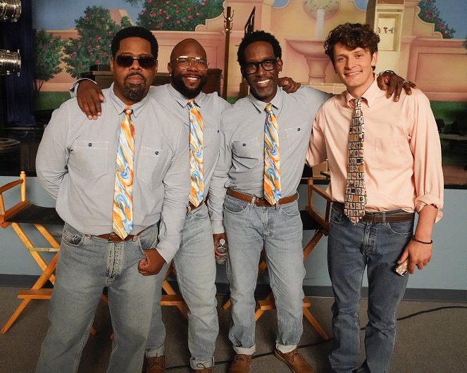Schooled - The Rudy-ing of Toby Murphy - Tournage - Nathan Morris, Wanya Morris, Shawn Stockman, Brett Dier