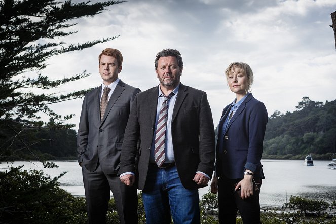 Brokenwood – Mord in Neuseeland - Season 5 - Werbefoto - Nic Sampson, Neill Rea, Fern Sutherland