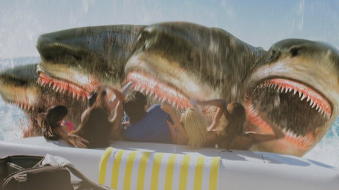 Ötfejű cápa - Filmfotók