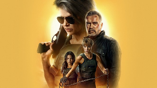 Terminator: Dark Fate - Promokuvat - Linda Hamilton, Arnold Schwarzenegger, Natalia Reyes, Mackenzie Davis