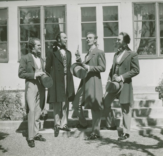 Prins Gustaf - Forgatási fotók - Folke Rydberg, Lennart Bernadotte, Carl-Axel Hallgren
