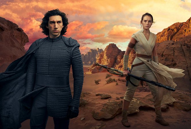 Star Wars: Episode IX – Der Aufstieg Skywalkers - Werbefoto - Adam Driver, Daisy Ridley