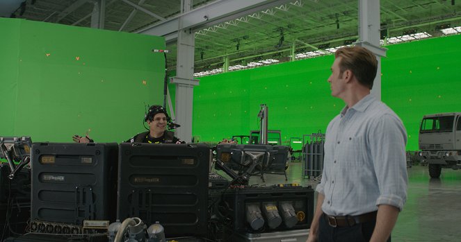 Avengers: Endgame - Kuvat kuvauksista - Mark Ruffalo, Chris Evans