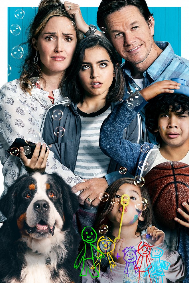 Plötzlich Familie - Werbefoto - Rose Byrne, Isabela Merced, Julianna Gamiz, Mark Wahlberg, Gustavo Escobar