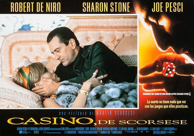 Kasyno - Lobby karty - Sharon Stone, Robert De Niro