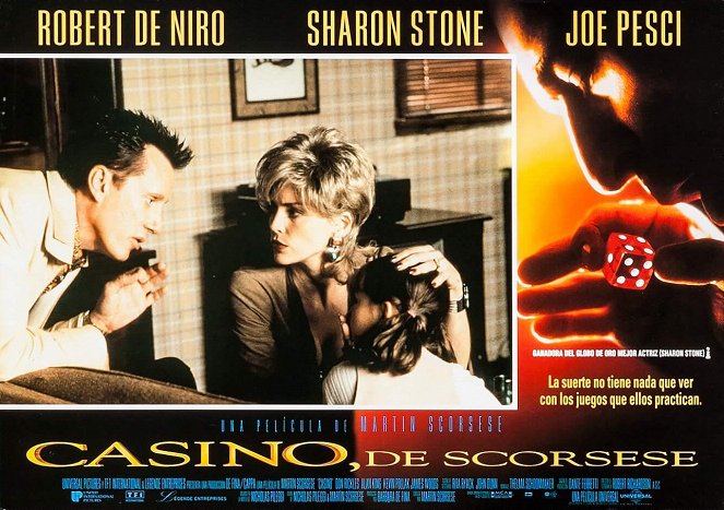 Casino - Lobby Cards - James Woods, Sharon Stone
