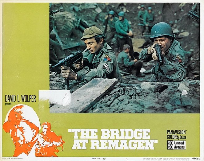 Die Brücke von Remagen - Lobbykarten - Ben Gazzara, George Segal