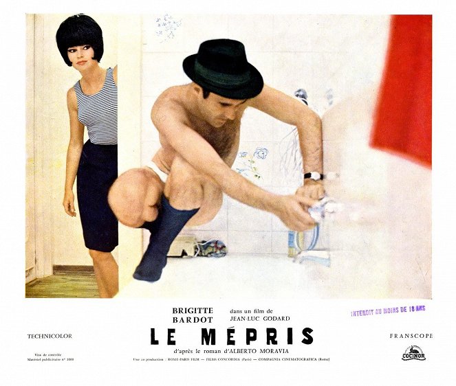 El desprecio - Fotocromos - Brigitte Bardot, Michel Piccoli
