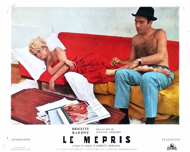 Le Mépris - Lobbykaarten - Brigitte Bardot, Michel Piccoli