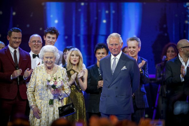 The Queen's Birthday Party - Photos - Luke Evans, Queen Elizabeth II, Kylie Minogue, King Charles III