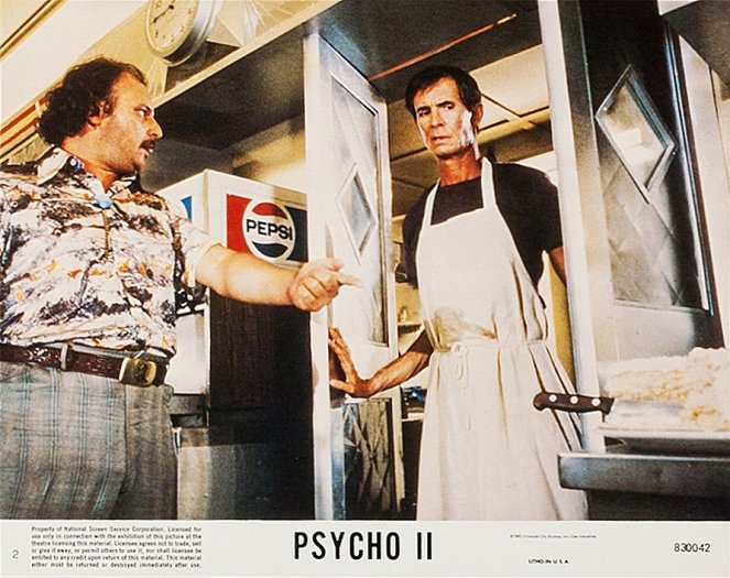 Psycho II - Lobbykarten - Dennis Franz, Anthony Perkins