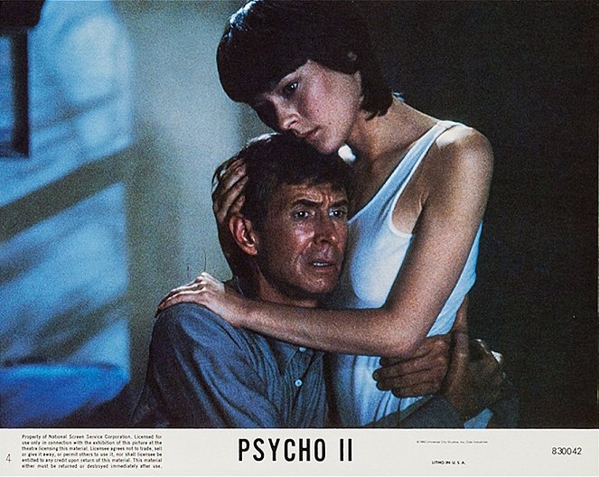 Psycho II - Lobbykaarten - Anthony Perkins, Meg Tilly