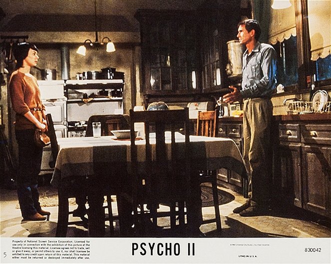 Psycho II - Lobbykarten - Meg Tilly, Anthony Perkins